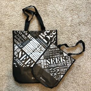 Lululemon reusable bags